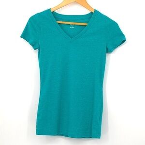 3/$25 Mossimo Supply Co. Teal Fitted V Neck T-shirt Size XS